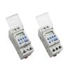 QZLIBEFUD 15A 30A Type Rail 2 Wire Weekly 7 Days Programmable Digital TIME Switch Relay Timer Control 12V 24V 48V 220V 230V(30A,1NO1NC 110V AC DC) view 1