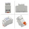 QZLIBEFUD 15A 30A Type Rail 2 Wire Weekly 7 Days Programmable Digital TIME Switch Relay Timer Control 12V 24V 48V 220V 230V(30A,1NO1NC 110V AC DC) view 2