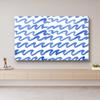 JONKMY TV Cover TV Dust Cover Indoor 42"-85" LCD/LED Monitor Cover Thickened TV Screen Protector Modern Fashion Blue TV Display Cover Hanging/Desktop Universal Decorative-Blue-5||65 inch view 1