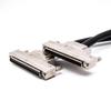 GXMRHWY SCSI Cable Assembly Straight 100pin Male HPDB to HPCN Male with Metal Shell Shielded Twisted Pair Cable Zinc Alloy Cable Length 5Meter view 2