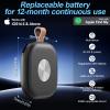 4-Pack Air Tracker Key Finder Works with Apple Find My (iOS Only), Black view 2