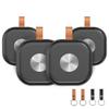 Air Tracker Tags-4 Pack, Item Finder Work for Find My APP (iOS Only), Worldwide Tracker for Keys, Bags Luggage, Suitcases and Wallet with Holder Keychain, Key Finder Locator with Sound, Black view 1