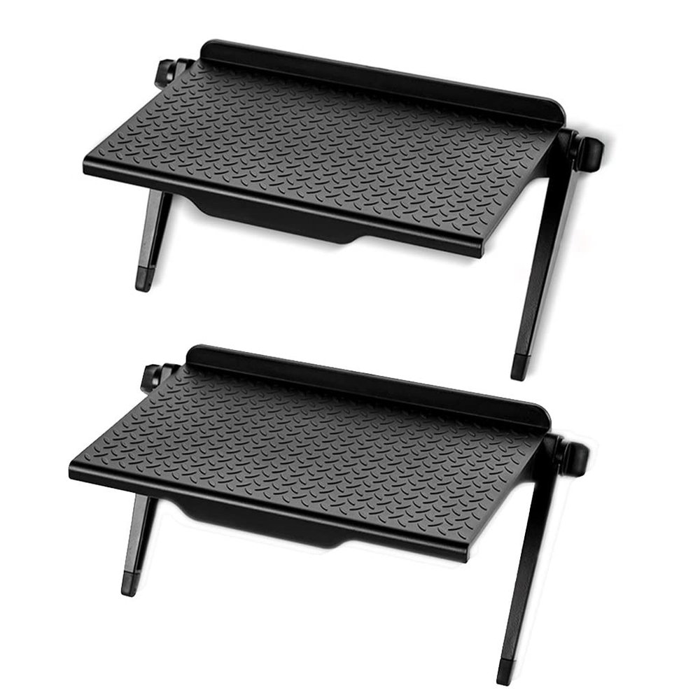 MIQXUAN Speaker Stands Speaker Mounts TV/Computer Top Shelf, 8.5in/11.8in 180Rotation Mounting Bracket (Color : Black, Size : 21.5cm(2 pcs))
