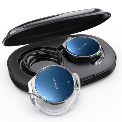 BEVCEFCC Wireless Earhook Headphones Bluetooth 5.3 Open Buds Wireless Earbuds Over Ear Hooks Bluetooth Headphones with Microphone Clip on Earphones On Ear Headphones with Earhooks