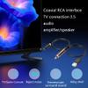 CERRXIAN Digital Coaxial S/PDIF to Analog 3.5mm AUX Audio Cable,RCA S/PDIF Coaxial to 3.5mm Female Conversion Cable with USB Power Cable view 2
