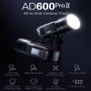 Godox AD600 Pro II AD600Pro II 600Ws Outdoor Flash,40W Bi-Color 2800K-6000K,2.4G Wireless X System,TTL GN87 HSS 1/8000s,0.01s~0.9s Recycle Time, Freeze Mode 10 Power Steps view 2