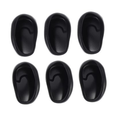 Plastic Earmuffs Hair Coloring Ear Protectors 6 Pack for Salon Use