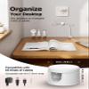 9 Pack Magnetic Cable Clips - Chfeila [Upgraded Twist-Lock] Cord Organizer, [360Rotating Lid] Cable Management, Adhesive Wire Holder for Home Office Desk Desktop Nightstand Car Table Wall (White) view 4