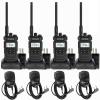 (2nd Gen RT86) Retevis RT86S Two Way Radio with Mic,Emergency 2 Way Radio Long Range,NOAA Radio, High Power, LCD Screen, Group Call, Type-C, Durable Radio Walkie Talkie for Snowstorm Logistics(4 Pack) view 1