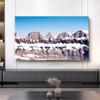 JONKMY TV Cover TV Dust Cover Indoor 42""-85"" Dust-Proof Cover Art Patterns TV Screen Protector Televisions Computer LED LCD Display Cover for Bedroom Living Room Decoration-Blue-2||70-75 inch view 4