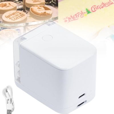 JYXYXSCP Handheld Cake Printer, Mini Food Printer, Food Grade Portable Printing Pen for Bread Coffee Gourmet Cooking