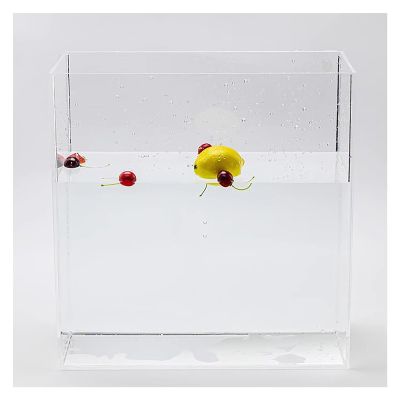 Acrylic Water Tank Photography Suspension Props Shooting Shallow Water Tank, HD Transparent Fish Tank Display Box Water Tank, Floating Photography Props Shooting Tray(80x80x5cm/31.5x31.5x2in)