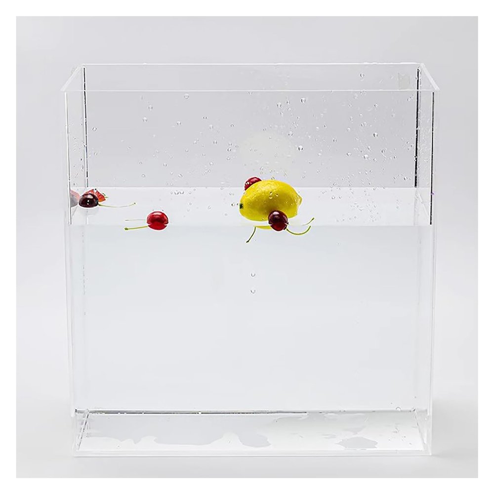 Acrylic Water Tank Photography Suspension Props Shooting Shallow Water Tank, HD Transparent Fish Tank Display Box Water Tank, Floating Photography Props Shooting Tray(80x80x5cm/31.5x31.5x2in)