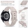2 Pack Rose Floral Butterfly Engraved Bands for Garmin Vivoactive 5/3/3 Music/Venu/Venu 2 Plus/sq/sq 2/Forerunner 245/645/55 Silicone Elegant Replacement Women Wristbands, Light Pink/Starlight view 3