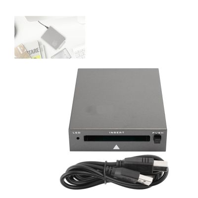PC Card Reader,USB2.0 Plastic Version Interface PCMCIA Card Reader ATA Flash PCMCIA PC Card to USB 2.0 Industrial Grade Card Reader Plug and Play Adapter for PC Computer