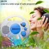 HBNOM Waterproof Speaker with FM Radio, Shower Radio for Inside Shower, Splash Proof AM/FM, for Pool Beach Home Party Travel Outdoors view 4