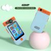 1080P Digital Camera, Autofocus 48MP Digital Camera with 2. Touchscreen, Vlogging Camera 700mAh with Alarm Clock MP3 Music Player Portable Camera (Blue) view 2