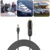 Mini DC Power Extension Cable for Car, Replacement Accessories Kit, Gray, 10M view 2
