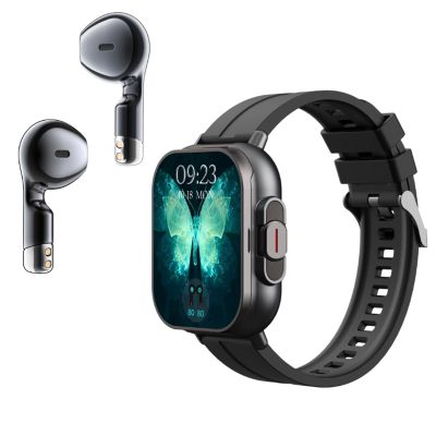 banapoy Smart Watch with Earbuds, 2.01" Round Fitness Watch Sports Fitness Tracker with Step, Sleep Monitor, Health Monitor, Long Time Standby Smartwatch for Men Women