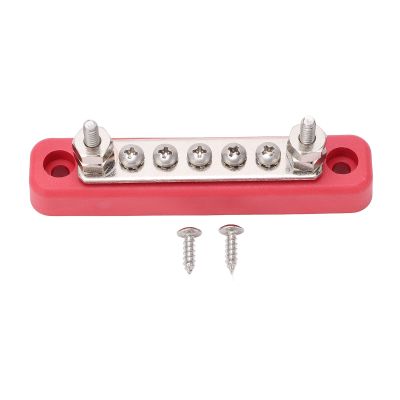 5 Terminal Distribution Block Busbar, Circuit Modification Busbar Connection, Wire Terminal Block for Circuit Modification 48VDC 100A High Current
