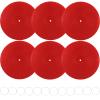 FACHPINT 6pcs Red Vinyl Records for Wall Aesthetic - 12 Inch Blank Records for Graffiti, Fake Props, Party Wedding Signing, Hippie Room Decor view 1