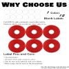 FACHPINT 6pcs Red Vinyl Records for Wall Aesthetic - 12 Inch Blank Records for Graffiti, Fake Props, Party Wedding Signing, Hippie Room Decor view 2
