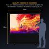 HomeStock Portable Projector Screen - Pull Up Screen with Stand, Matte White, Quick Setup, Lightweight, Indoor Outdoor Movie Screen view 2