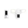 Ring Stick Up Cam Battery with Ring Floodlight Cam Pro, White view 1