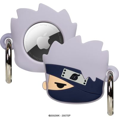 iFace Naruto Shippuden Anime Figure Case [Compatible with Apple AirTag]  Silicone Protective Keychain Cover [Carabiner Clip Included]  Kakashi