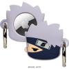 iFace Naruto Shippuden Anime Figure Case [Compatible with Apple AirTag]  Silicone Protective Keychain Cover [Carabiner Clip Included]  Kakashi view 1