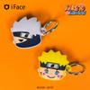 iFace Naruto Shippuden Anime Figure Case [Compatible with Apple AirTag]  Silicone Protective Keychain Cover [Carabiner Clip Included]  Kakashi view 2