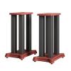 MIQXUAN Speaker Stands Bookshelf Speaker Stands, Strong Double Wood Base with Floor Spikes, Surround Sound Speaker Stands for Satellite & Bookshelf Speakers (Size : 50cm) view 1