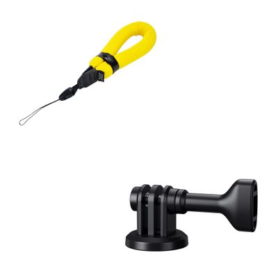 JJC Waterproof Camera Float Strap & 1/4"-20 Tripod Mount Adapter for Gopro Hero 12 Hero 11 Hero 10 Hero 9 Hero 8 Hero 7 Hero 6 Hero 5 Hero 4 Hero 3 Go Pro Hero12 Hero11 Hero10 Hero9 Action Cameras