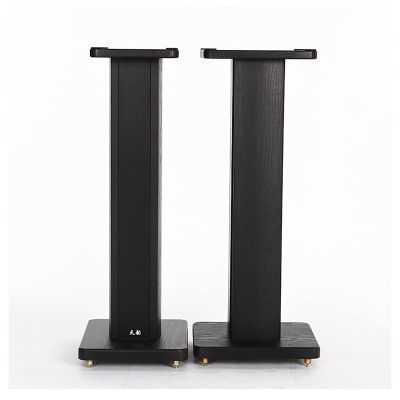 MIQXUAN Speaker Stands Wood Speaker Stands, Bookshelf Floor Speaker Stand with Sand Filling Tuning Function, for Surround Sound and Book Shelf Speakers (Size : 15cm)