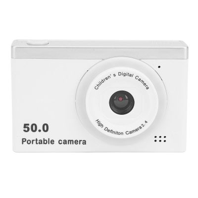 Dpofirs 1080P HD Digital Camera for Photography, 8X Zoom Dual Lens Camera with 2.4 Inch Screen, 50MP Portable Video Camera Camcorder with Filter for Selfie Vlogging (White)