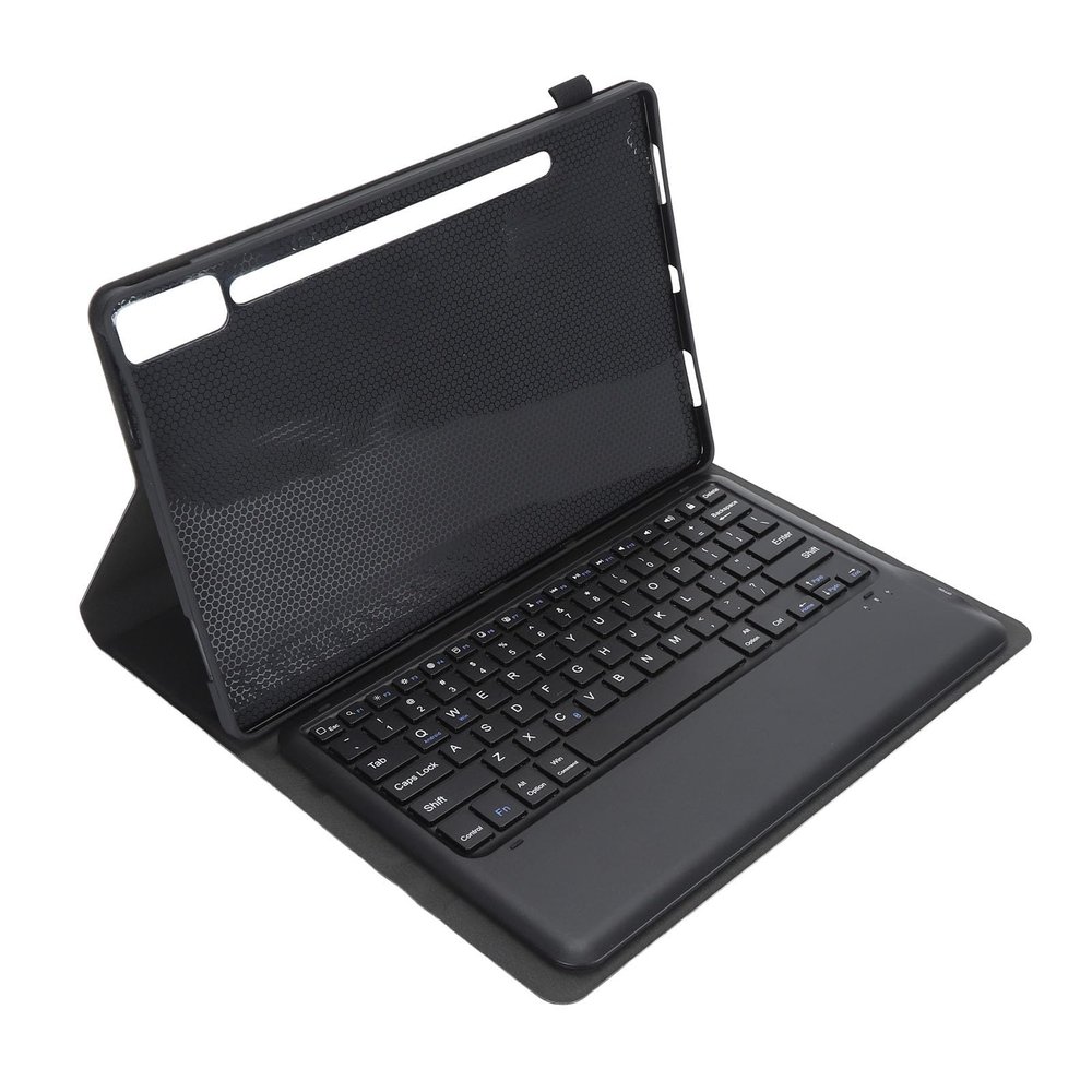 UPQRSG Magnetic Keyboard Case for Tab P12 12.7 Inch 2023 Tablet, Adjustable Angle TPU Tablet Case with Pen Slot, TB370FU TB371FC Detachable Case (Black)
