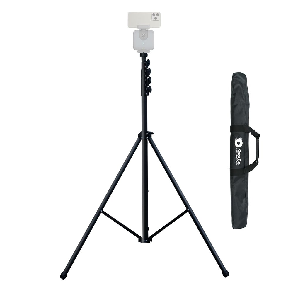 XbotGo Update T4 Tripod for Soccer/Basketball Games Recording: Up to 13 Feet, Extra Quick-Release Mount, Storage Bag, Non-Slip Feet, Wind Resistant, 1/4 Screw Compatible with Most DSLR Cameras