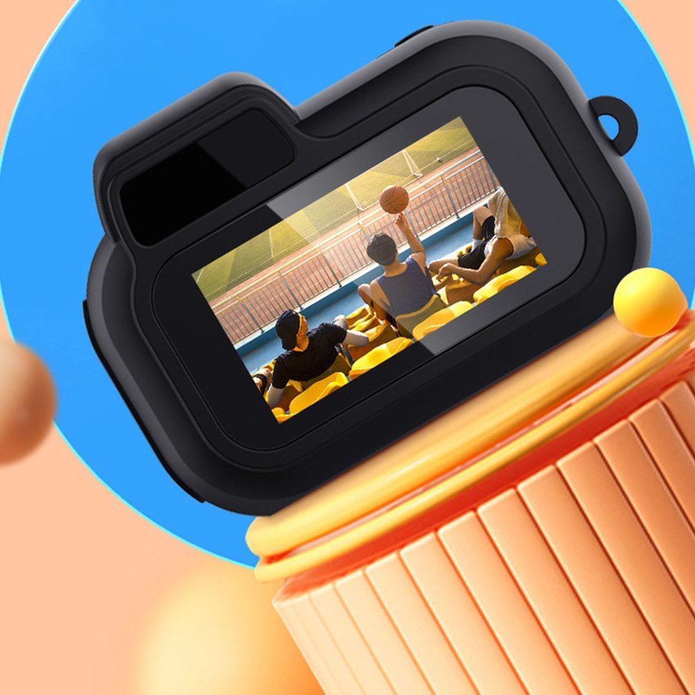 Digital Camera, 1080P Compact Camera with 160 Degree Wide Angle and 2MP Lens, Built in 180mAh Lithium Battery, with Wristband, for Boys Girls Kids