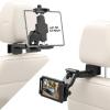 KDD Car Headrest Tablet Holder Mount, 360Adjustable iPad Stand for Car Back Seat and Desk, Road Travel Essentials Accessory Compatible with iPad Pro,Air, Switch, Galaxy, 4.7-12.9" Phone and Tablet view 1