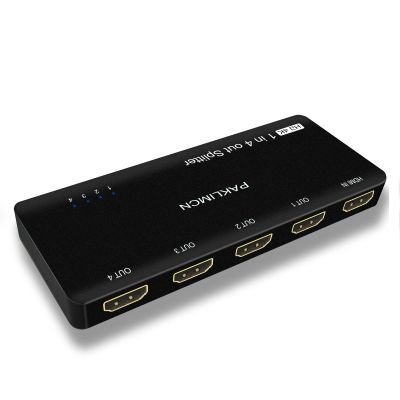 4K 60Hz HDMI Splitter 1x4, 1 in 4 Out HDMI Duplicator/Switcher, 4Kx2K 30Hz 4:4:4 & 60Hz 4:2:0, HDR Compatible for Fire Stick, PS5, Xbox Series X, PC, Home Theater, Not A Switch(4K 1in4 Out)