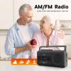 KUEPHOM Portable Cassette Tape Player Recorder,Boombox Radios Convert AM/FM and MP3 to Tapes,Builtin Microphone for Voice Recording,Play TF/USB with Earphone Jack,Battery Operated or AC Powered view 4