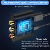 CAMWAY RCA to HDMI Converter - 16:9/4:3 Conversion 1080P AV to HDMI Adapter for Wii/PS1/PS2/N64/X-box/DVD/VCR,Composite CVBS Video Audio Converter with HDMI Cable Supports PAL,NTSC view 3