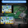 CAMWAY RCA to HDMI Converter - 16:9/4:3 Conversion 1080P AV to HDMI Adapter for Wii/PS1/PS2/N64/X-box/DVD/VCR,Composite CVBS Video Audio Converter with HDMI Cable Supports PAL,NTSC view 4
