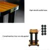MIQXUAN Speaker Stands Universal Speaker Stand, for Medium/Large Bookshelf Speakers, Adjustable Spikes, Sturdy Construction, Ideal for Home Theater Speakers (Size : 61cm) view 4