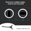 10 Inches Dimmable Led Ring Light Photography Fill Light, Ring Light with Stand and Phone Holder Live Ring Light with Tripods for Makeup Video Studio view 2