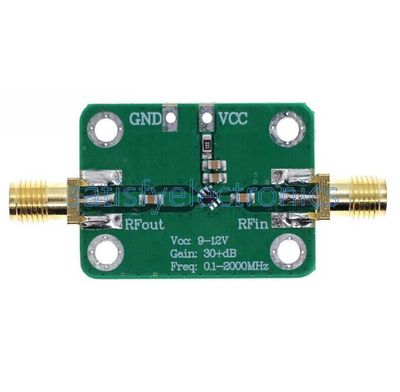 0.1-2000MH Z Wideband Amplifier 30dB Low-Noise LNA Broadband Module Receiver