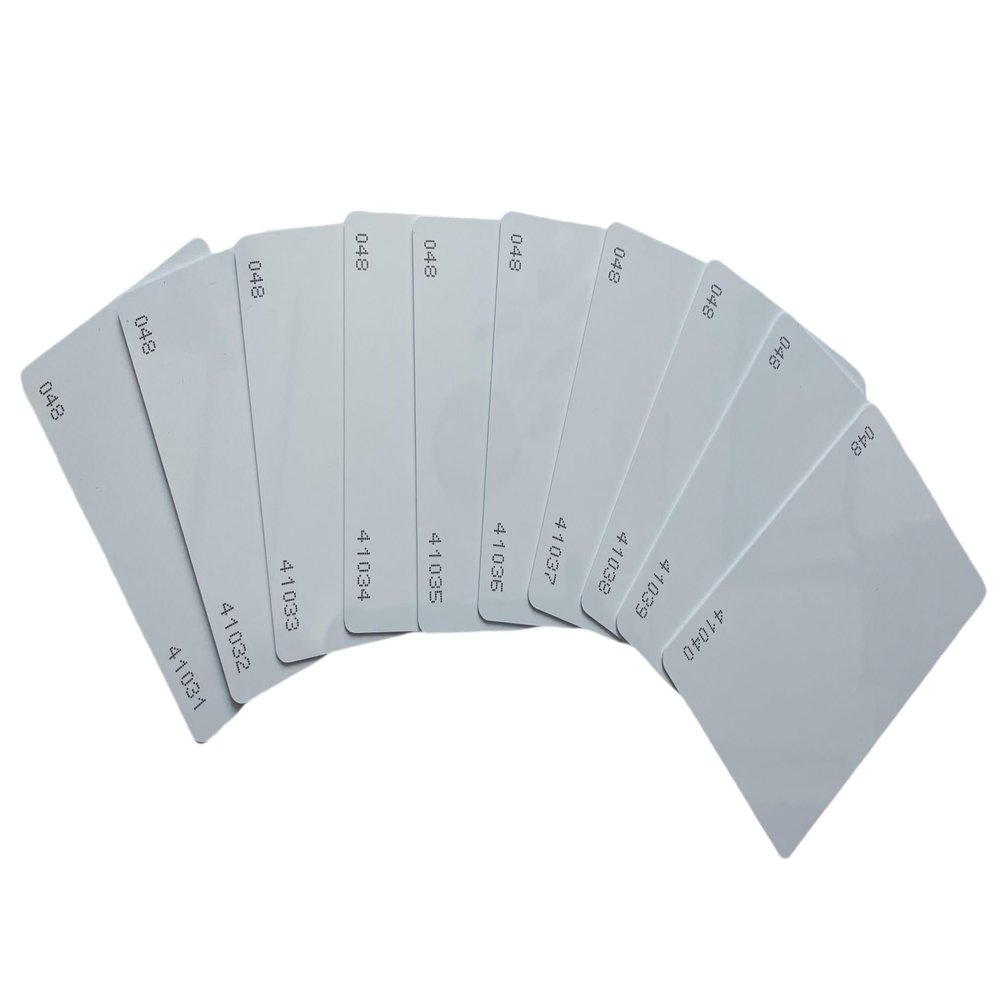 10pcs 26 Bit Proximity CR80 Cards Weigand Prox Blank Printable Swipe Cards Compatable with ISOProx 1386 1326 H10301 Format Readers. Works with The vast Majority of Access Control Systems