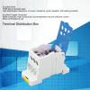 160A Din Rail Distribution Box,Terminal Distribution Box 690V Terminal Block Distribution Box Universal Power Junction Box Electric Wire Connector for Power Distribution Cabinets view 2