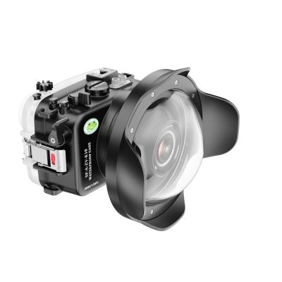 Sea frogs Camera Housing Compatible with Sony ZV-E10 with FE E 10-18mm F/4 OSS Wide Angle Lens,Waterproof IPX8 Rated, 40m/130ft Depth Protection Underwater Camera Case, Ideal for Diving, Surfing