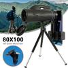 80x100 HD Monocular Telescope with EVA Case, BAK4 Prism, Perfect for Outdoor Bird Watching, Monocular Telescope for Smartphone with Phone Holder, Tripod, Monoculars for Adults High Powere view 3